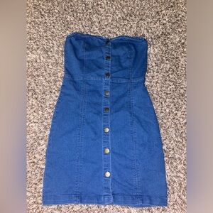Denim Mini Dress 🩵